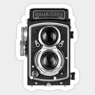 Vintage 1950s Twin Lens Camera - Closed Hood Sticker